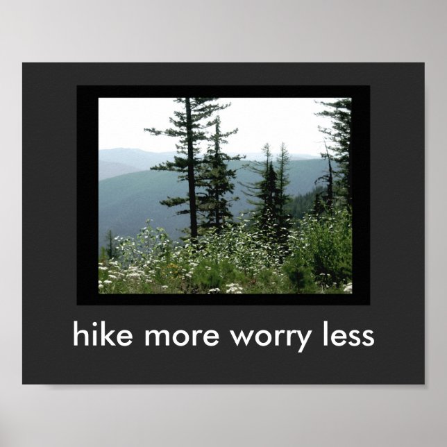 citações da natureza poster caminha mais na paisag (Frente)