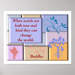 Citações de Buddha - arte do poster