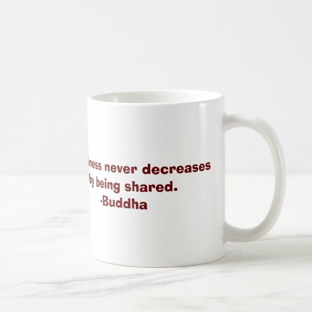 Citações de Buddha sobre a caneca da felicidade (Direita)
