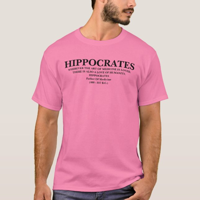 CITAÇÕES DE HIPPOCRATES - CAMISA (Frente)