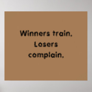 Citações de Motivação GYM E Poster de Castanho