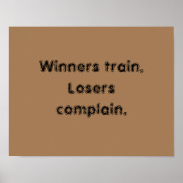 Citações de Motivação GYM E Poster de Castanho Cla