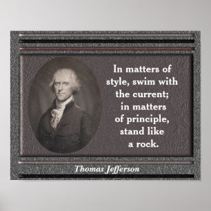 Citações de Thomas Jefferson - poster