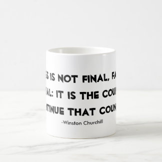 Citações de Winston Churchill da caneca do sucesso