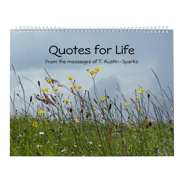 Citações para a opção A do calendário da vida (Capa)