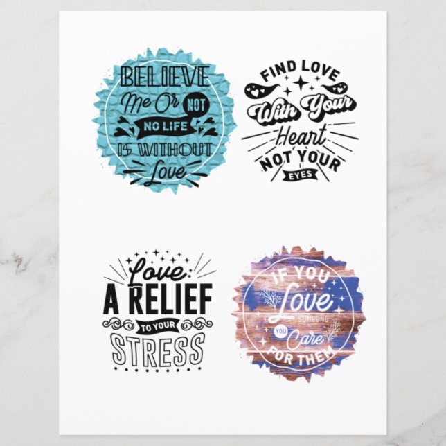 Citações Românticas do Dia de os namorados de Amor (Frente)