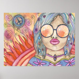 Citrinia Raparigas De Absorção Poster de 24" x