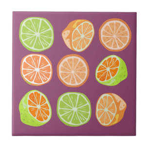 Citrinos coloridos adoráveis l Laranja Verde Roxo
