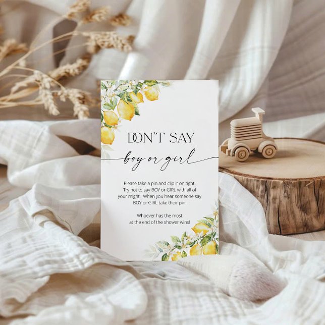 Citrinos limões não dizem jogo de garotinha ou gar (Criador carregado)