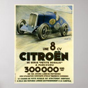 Citroen ajusta um poster do registro da distância