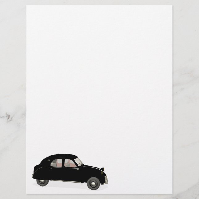 Citroen preto 2CV (Frente)