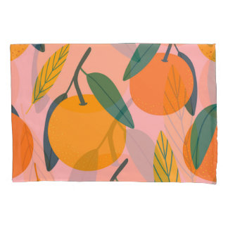 Citros desenhados à mão, padrão de mandarina sem c