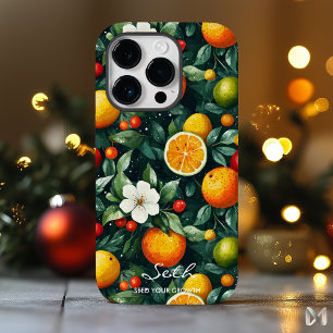 Citros suculentos e vermelhidão floril com laranja