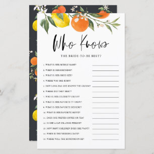 Citrus Botanical que conhece o melhor jogo da noiv