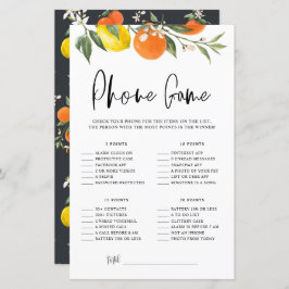 Citrus Botanical What's On Your Phone Chá Game