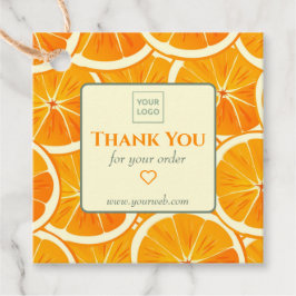 Citrus Business Personalizável - Etiqueta de agrad