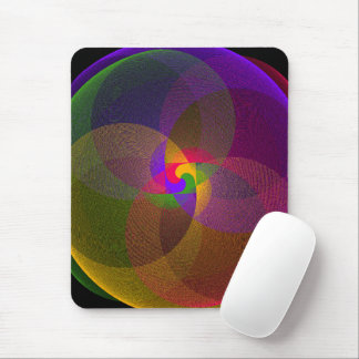 Citrus Color Blend Geometric Mouse Pad