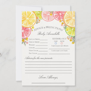 Citrus Floral Little Cutie Advice para Cartão de B