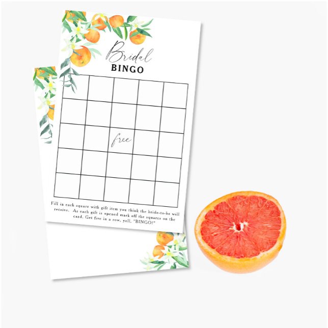 Citrus - Jogo de bingo para chá de noiva (Criador carregado)