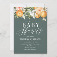 Citrus, laranja + chá de fraldas florescente