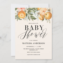 Citrus, laranja + chá de fraldas florescente