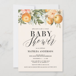 Citrus, laranja + chá de fraldas virtual florescen