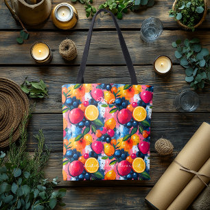 Citrus negros e Berry Splash Bag Tote
