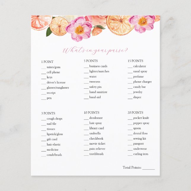 Citrus O que está no seu jogo de Chás de panela (Frente)