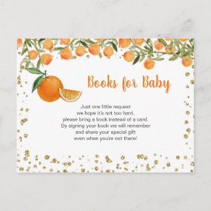 Citrus Orange Baby Books insere cartão