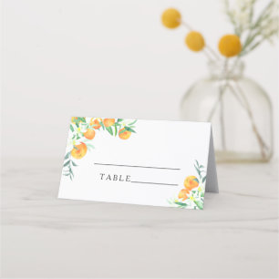 Citrus orange - cartões de casamento