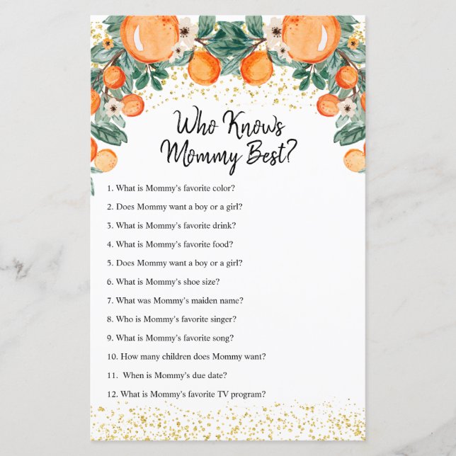 Citrus orange Summer que conhece o melhor jogo de  (Frente)