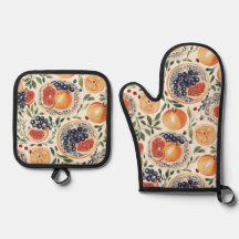 Citrus & Pomegranate mediterrânicos Oven Mitt e P