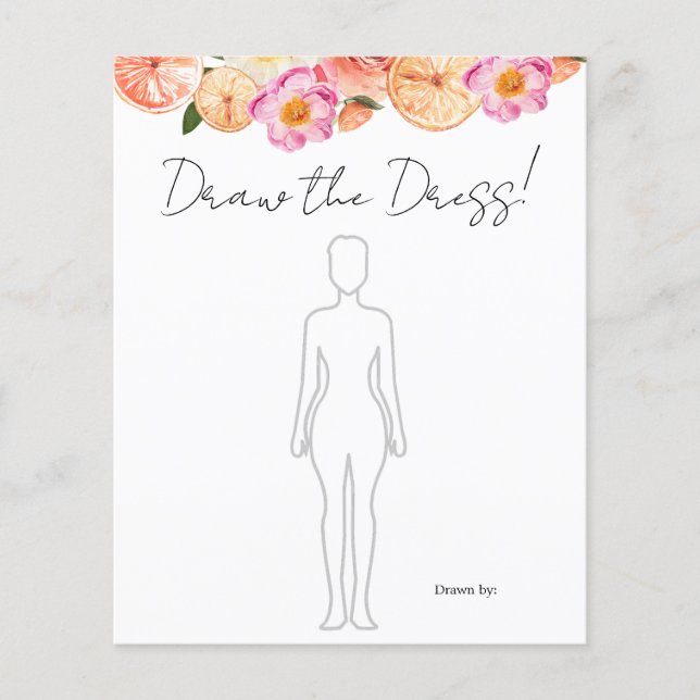 Citrus rosa Desenhar Jogo de Chá de panela de Vest (Frente)