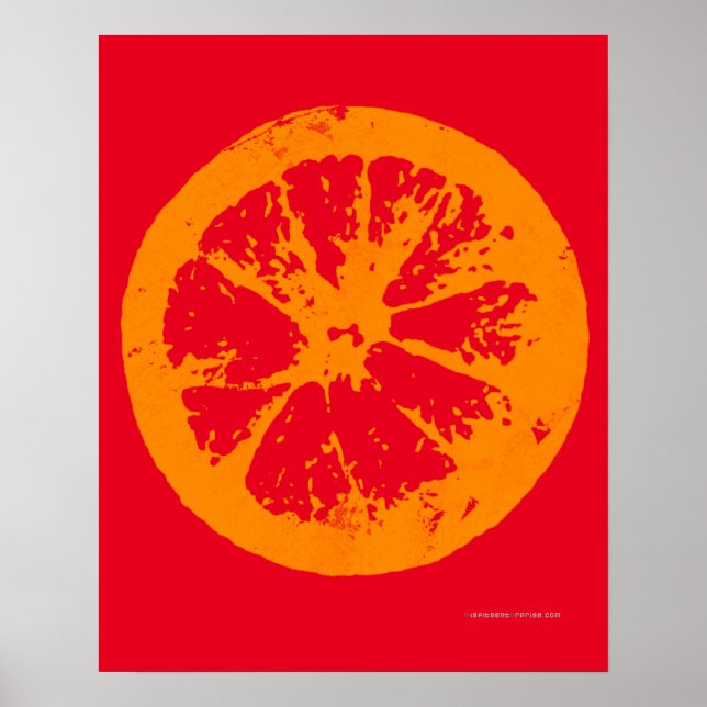 Citrus Slice Orange Poster (Frente)