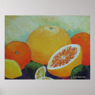 Citrus Splash Fine Art Poster