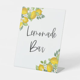 Citrus Yellow Lemon Party Lemonade Sinal de Bar