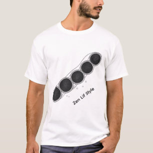 Citrus Zen Flow - Camiseta de Arte de Linha de Det