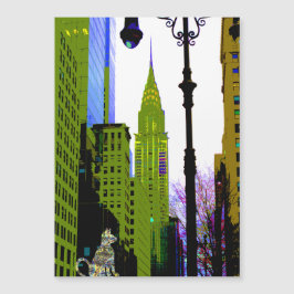 City Cat NYC Sparkly Artsy Fun Magnet