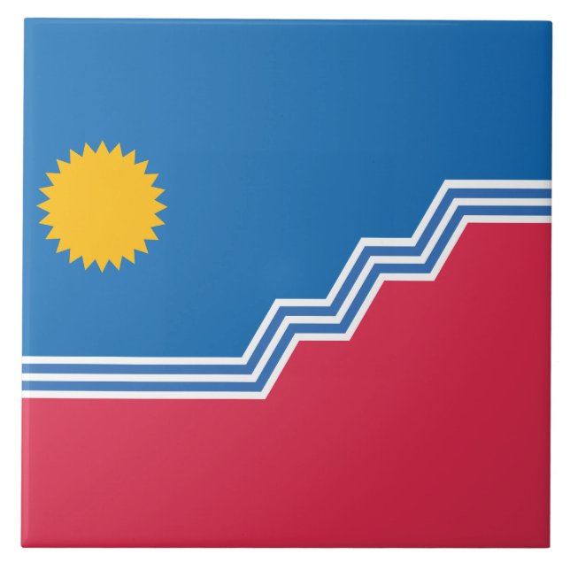 City Flag of Sioux Falls (Dakota do Sul) (Frente)