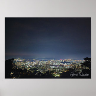 City Night Lights Poster