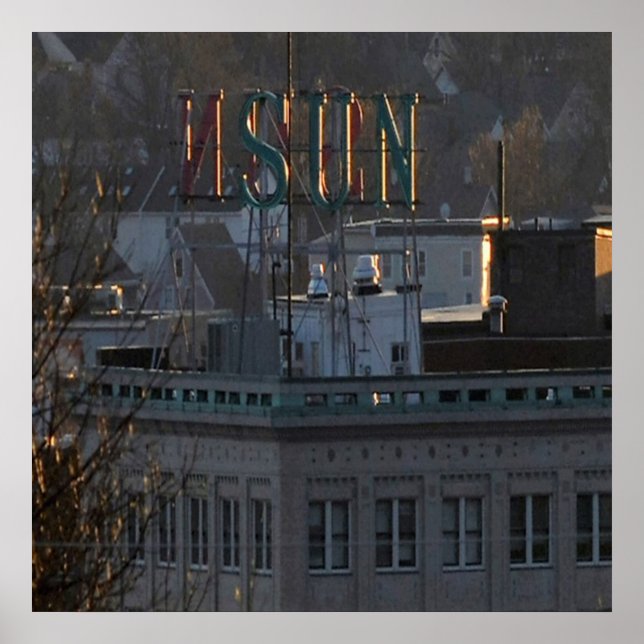 CITY OF LOWELL SUN BUILDING POSTER (Frente)