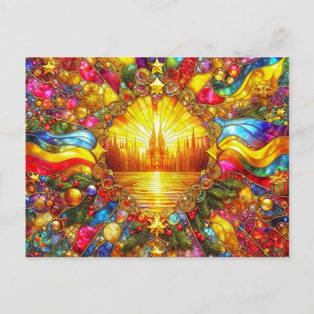 CITYSCAPE DO NATAL ~ Cartão postal ~ ~ (Frente)