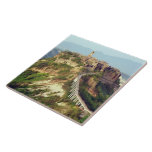 Civita de Bagnoregio<br><div class="desc">Azulejo cerâmico quadrado com a imagem de Civita di Bagnoregio, cidade montanhosa na província de Viterbo, na Itália Central, fundada por etíuscanos há mais de vinte e cinco séculos. População: 15. Consulte pote de doces, caneca, placa de papel e portas copos correspondentes. Veja toda a coleção de Azulejos da Itália...</div>