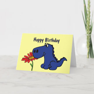 CK - Cartão de Aniversário do Dinossauro Bonito