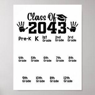 Cl de 2043 Cresça Comigo Impressão da Mão Pré-k 12