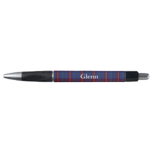 Clã Clã Glenn Tartan Xadrez Caneta personalizada