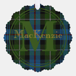 Clã escocês MacKenzie Tartan Nome Dourado - Inicia