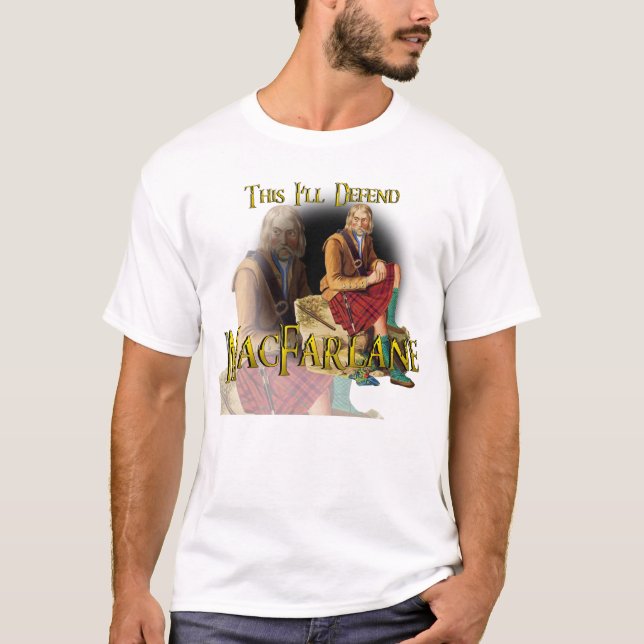 Clã MacFarlane isto eu defenderei camisas (Frente)