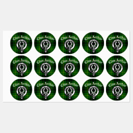 Clan Arthur Crest Crachá e adesivo Tartan