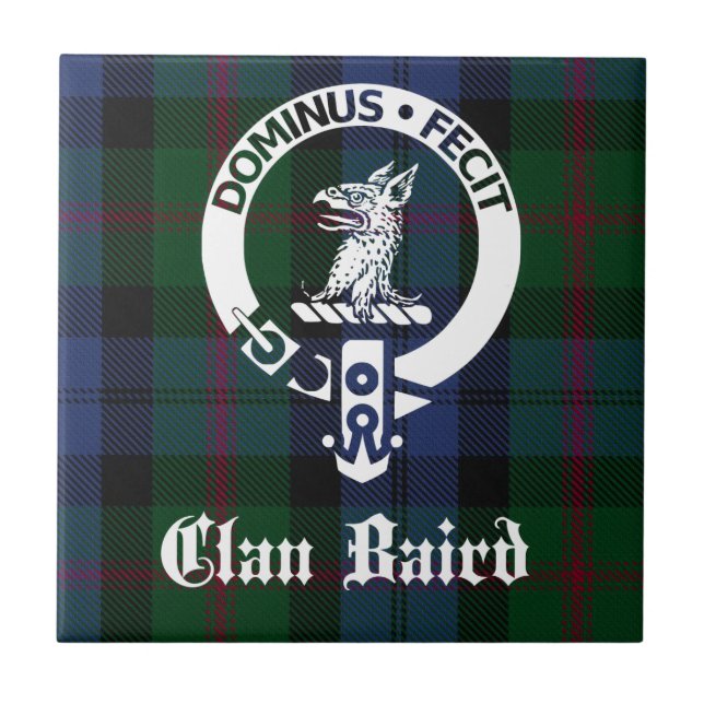 Clan Baird Crest Tartan (Frente)